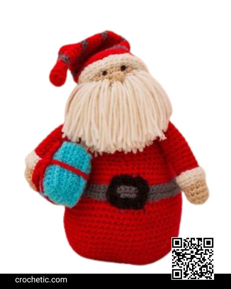 Huggable Santa Pillow - Crochet Pattern