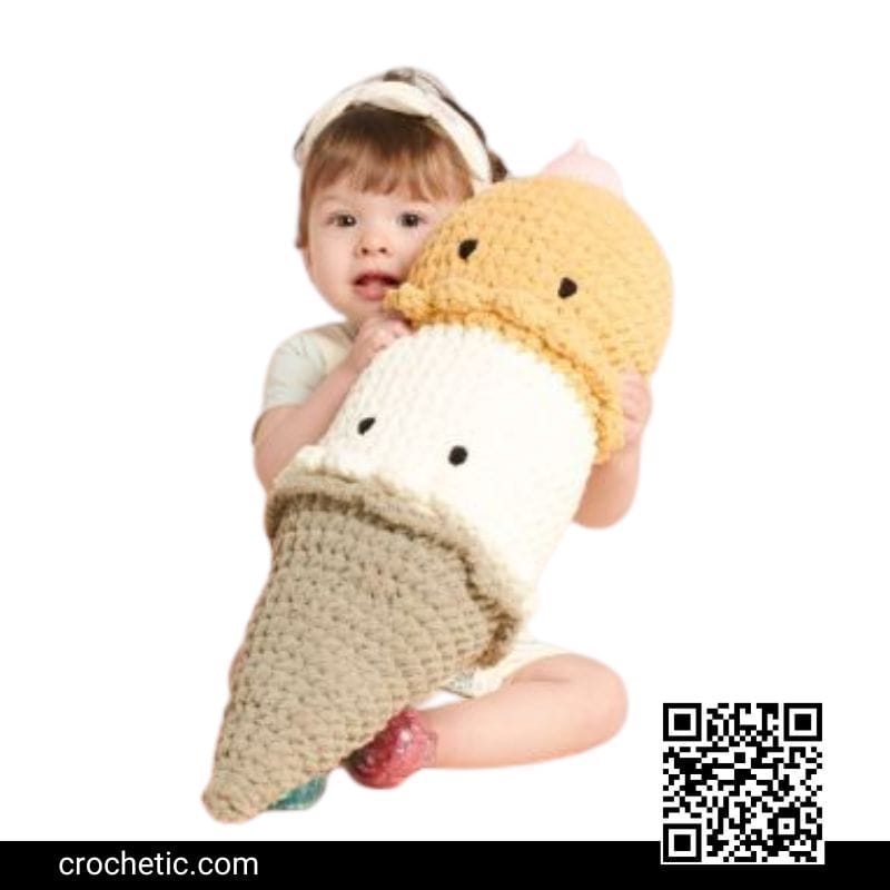 Ice Cream Cone Toy - Crochet Pattern