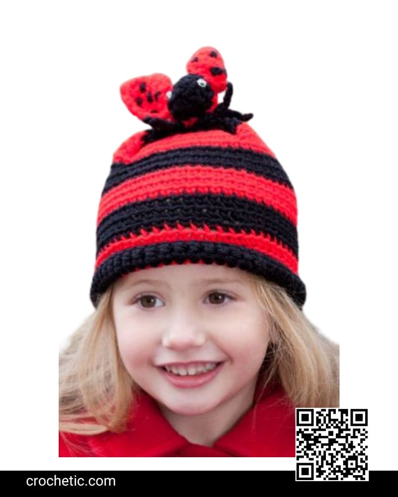 Ladybug Hat - Crochet Pattern