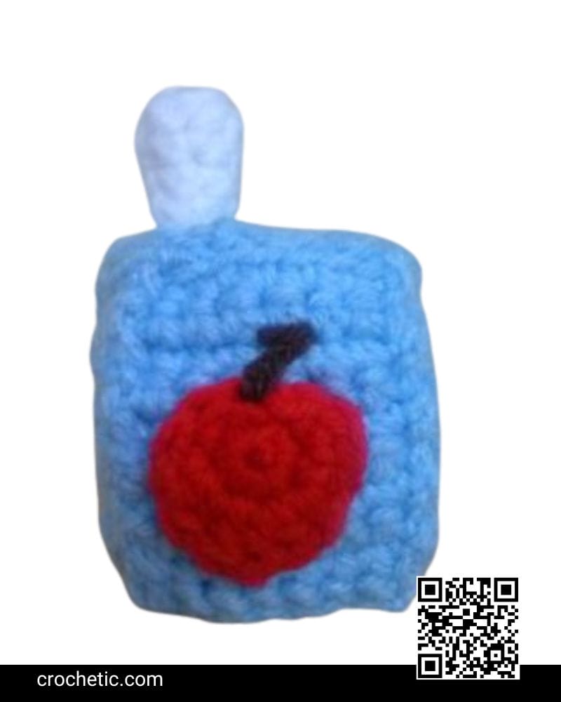 Little Apple Juice Box - Crochet Pattern
