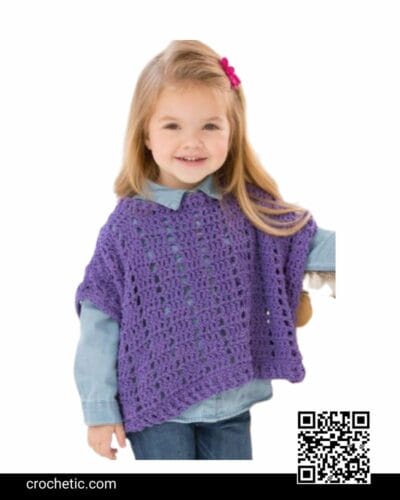 Little Fashion Poncho - Crochet Pattern