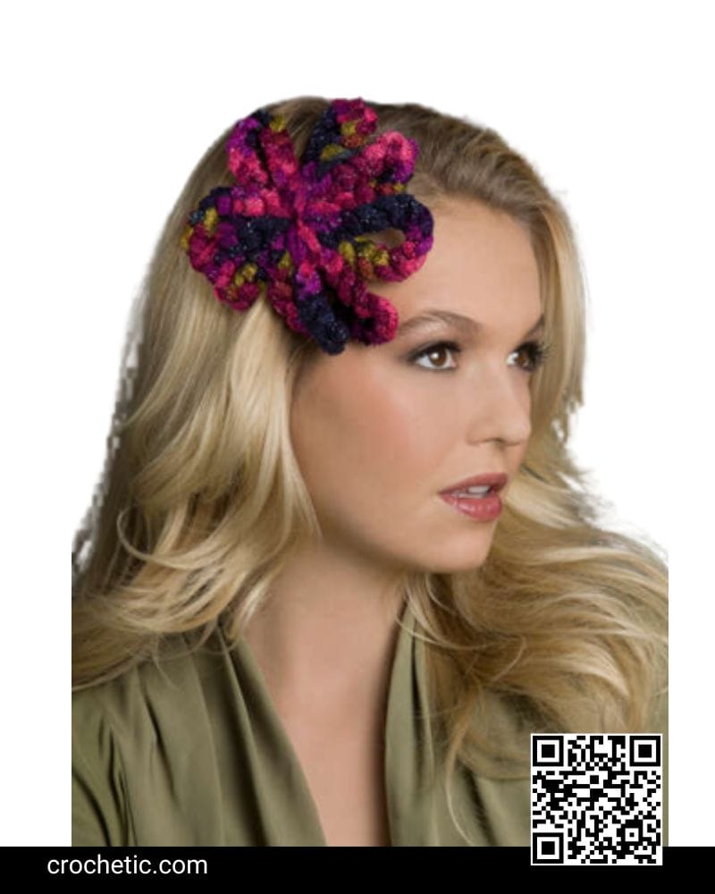 Loopy Hair Barrette Crochet Pattern Crochet Patterns for Tops, Hats