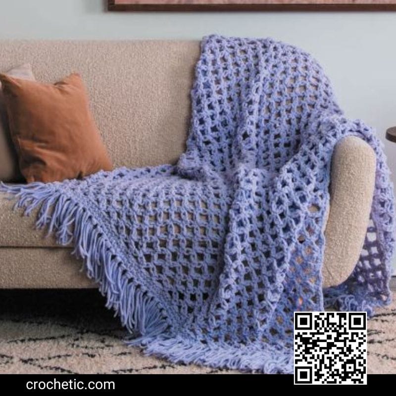 Love Knot Blanket Sparkle - Crochet Pattern