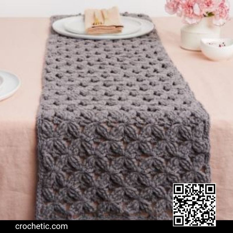 Macrame Inspired Table Runner - Crochet Pattern