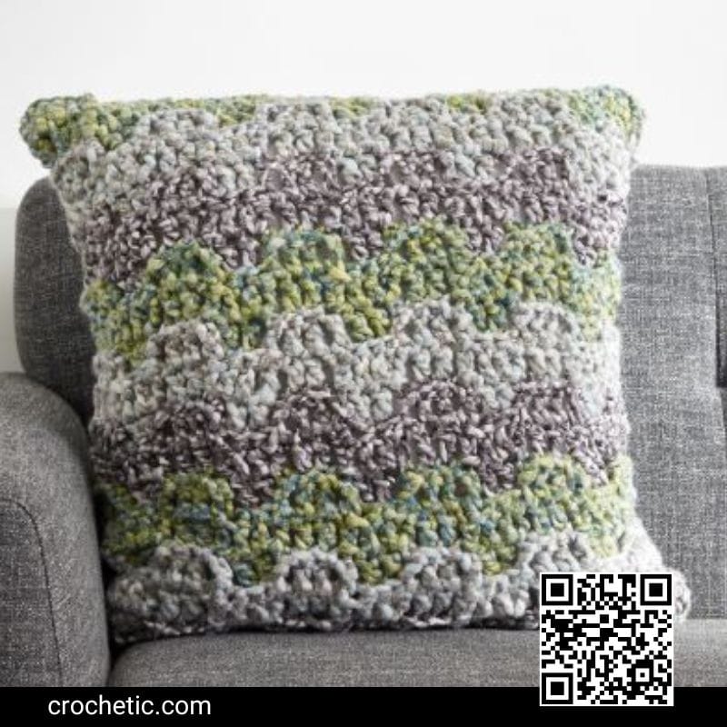 Mellow Bargello Pillow - Crochet Pattern