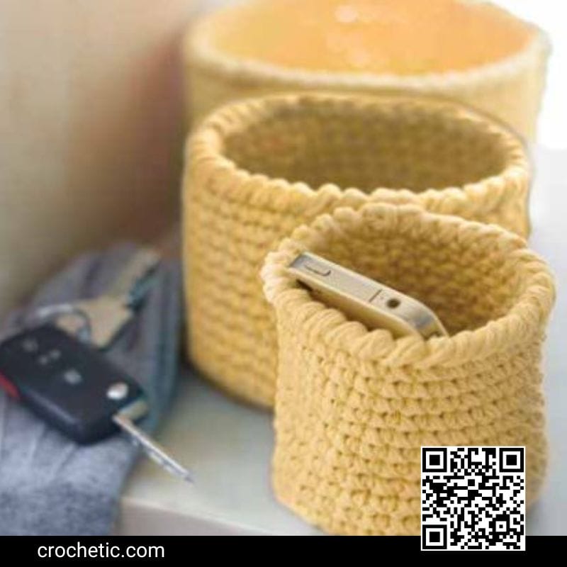 Nesting Baskets - Crochet Pattern