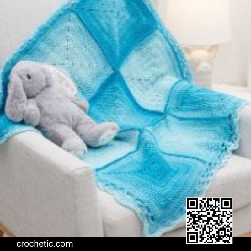Nine Blocks Baby Blanket - Crochet Pattern