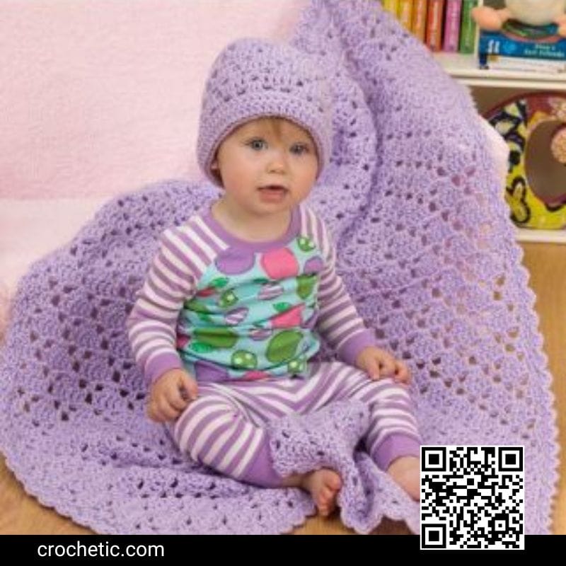 One Ball Baby Blanket - Crochet Pattern