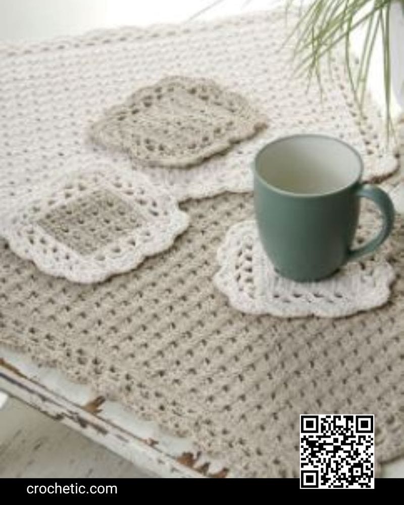 Options Placemat & Coaster - Crochet Pattern