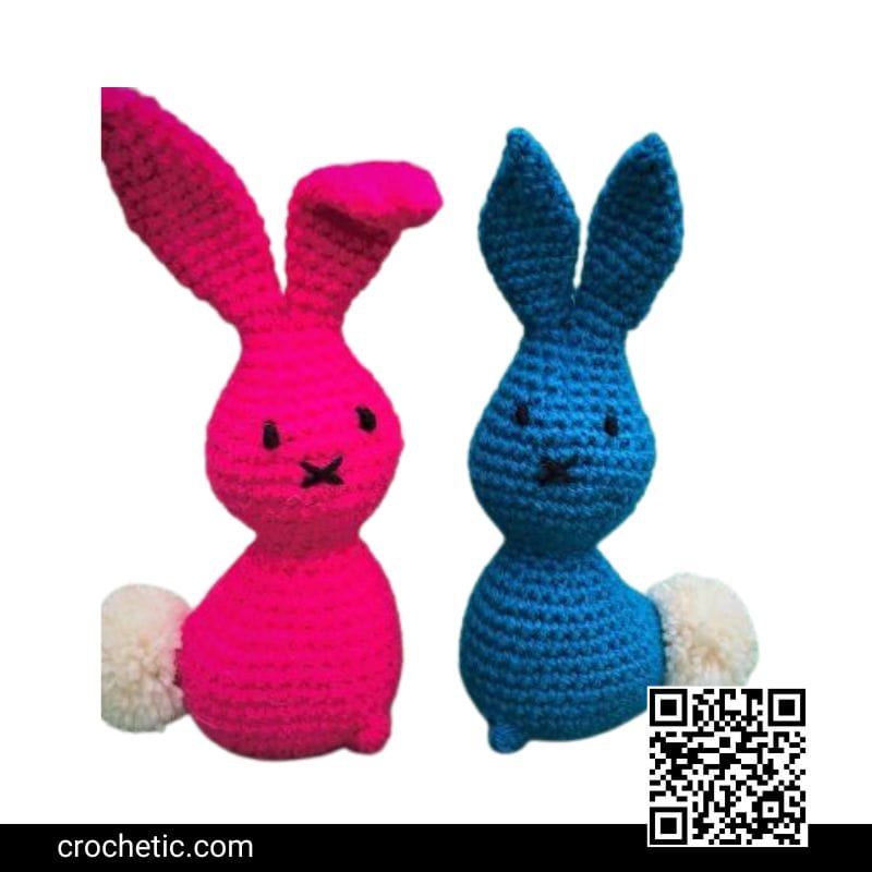 Pair of Easter Bunnies - Crochet Pattern