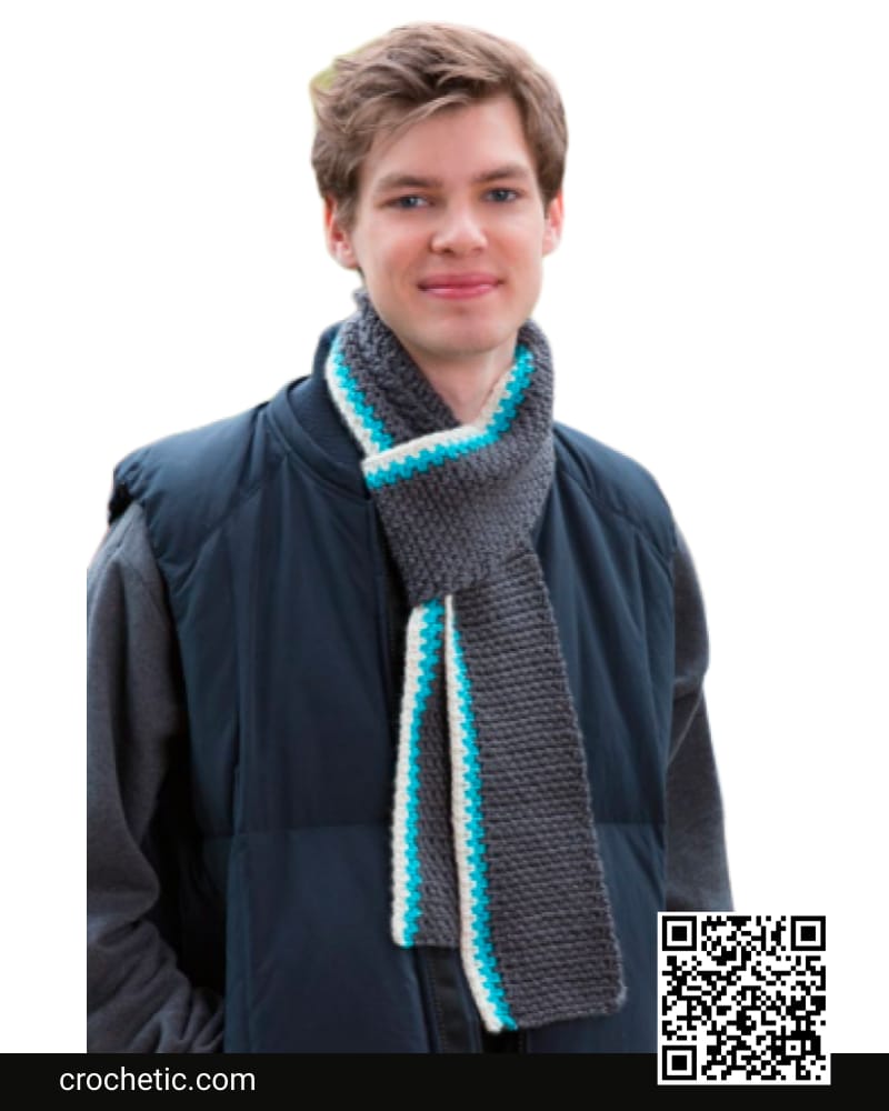 Reversible Color Pop Scarf - Crochet Pattern