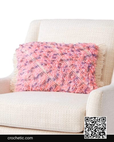 Bias Loop Crochet Cushion - Crochet Pattern