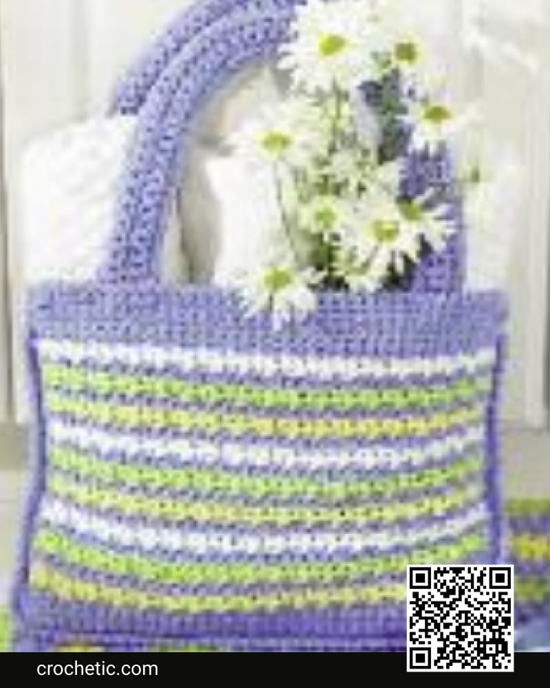 Cotton Shopping Tote Bag - Crochet Pattern