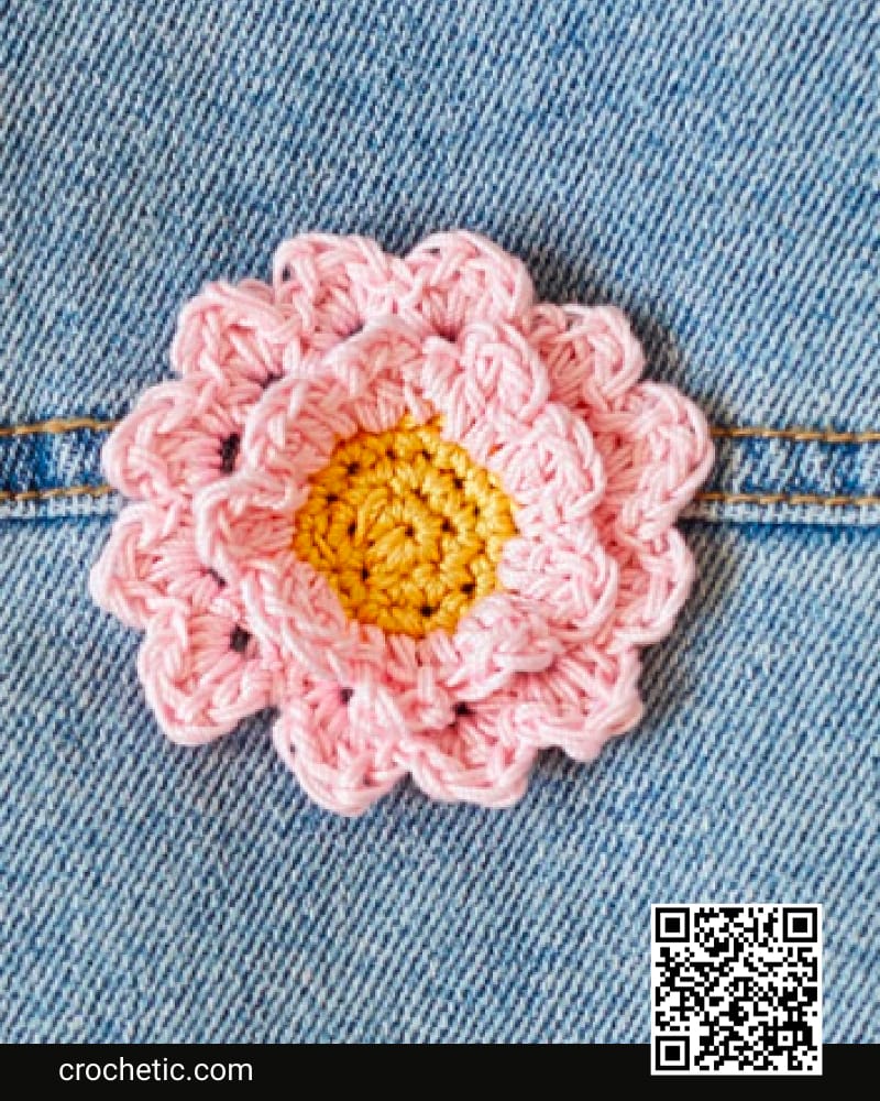 Cherry Blossom Applique - Crochet Pattern