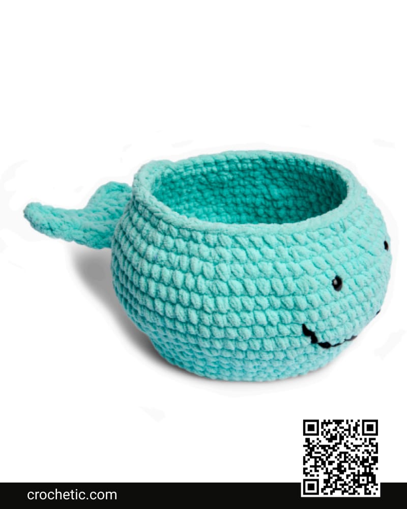 Crochet Whaley Nice Basket - Crochet Pattern