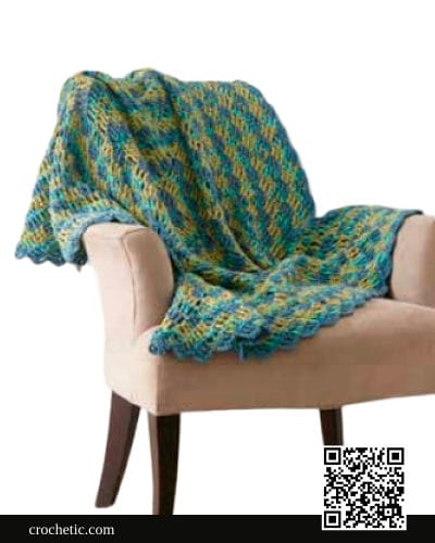 Round The Block Afghan - Crochet Pattern