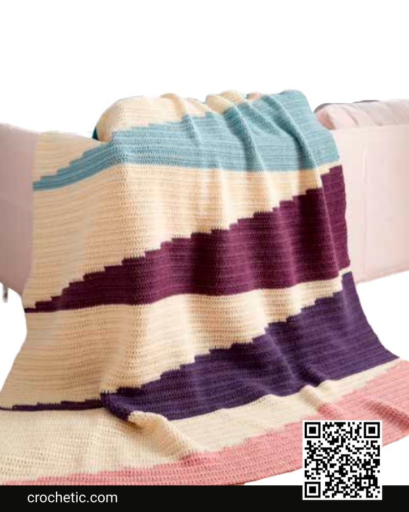 Wedge It Crochet Blanket - Crochet Pattern