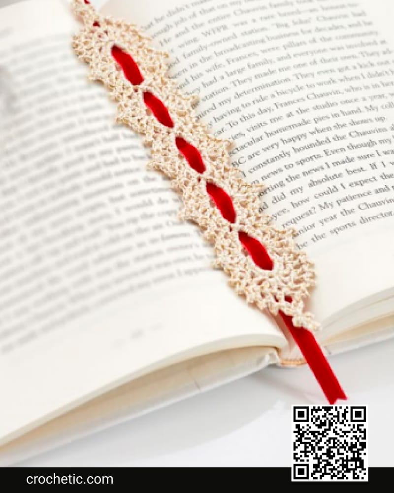 Golden Bookmark - Crochet Pattern