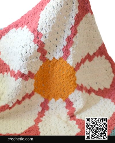 Daisy C2C Crochet Blanket - Crochet Pattern