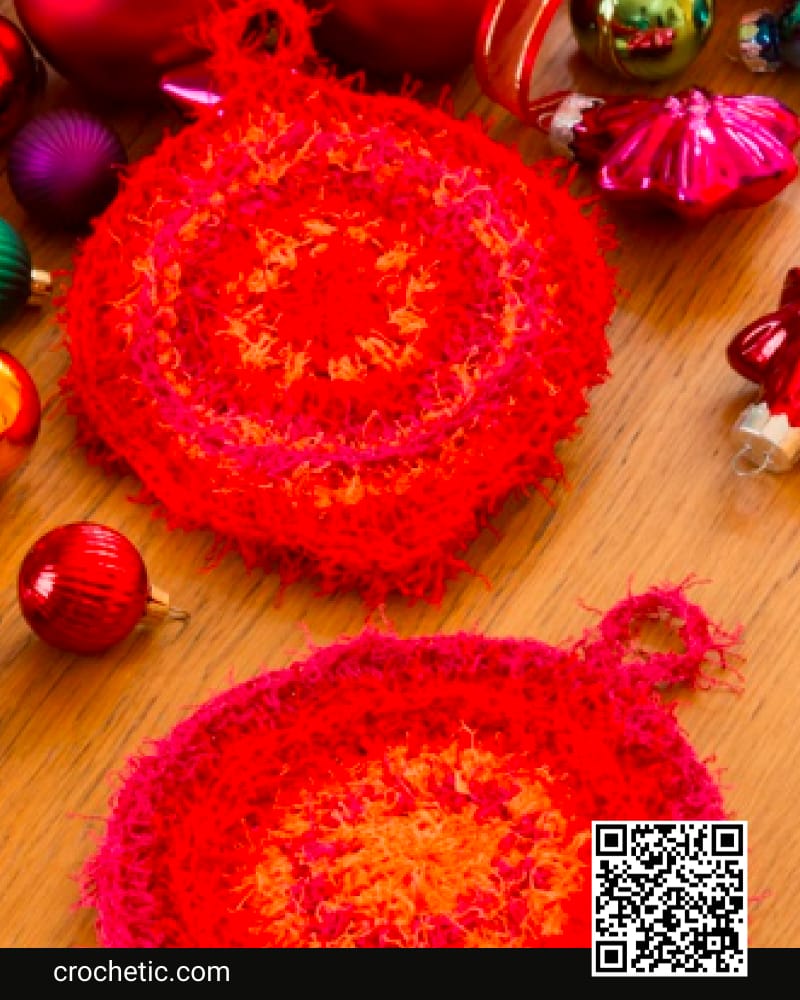 Retro Ornament Scrubby - Crochet Pattern