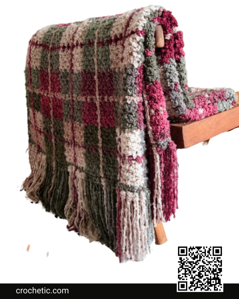 Mad For Plaid Crochet Blanket - Crochet Pattern