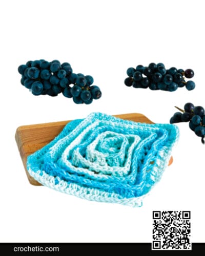 Wiggles Crochet Dishcloth - Crochet Pattern