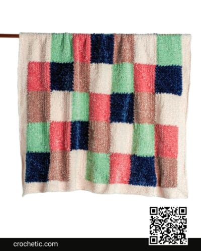 Hip To Be Square Crochet Baby Blanket - Crochet Pattern