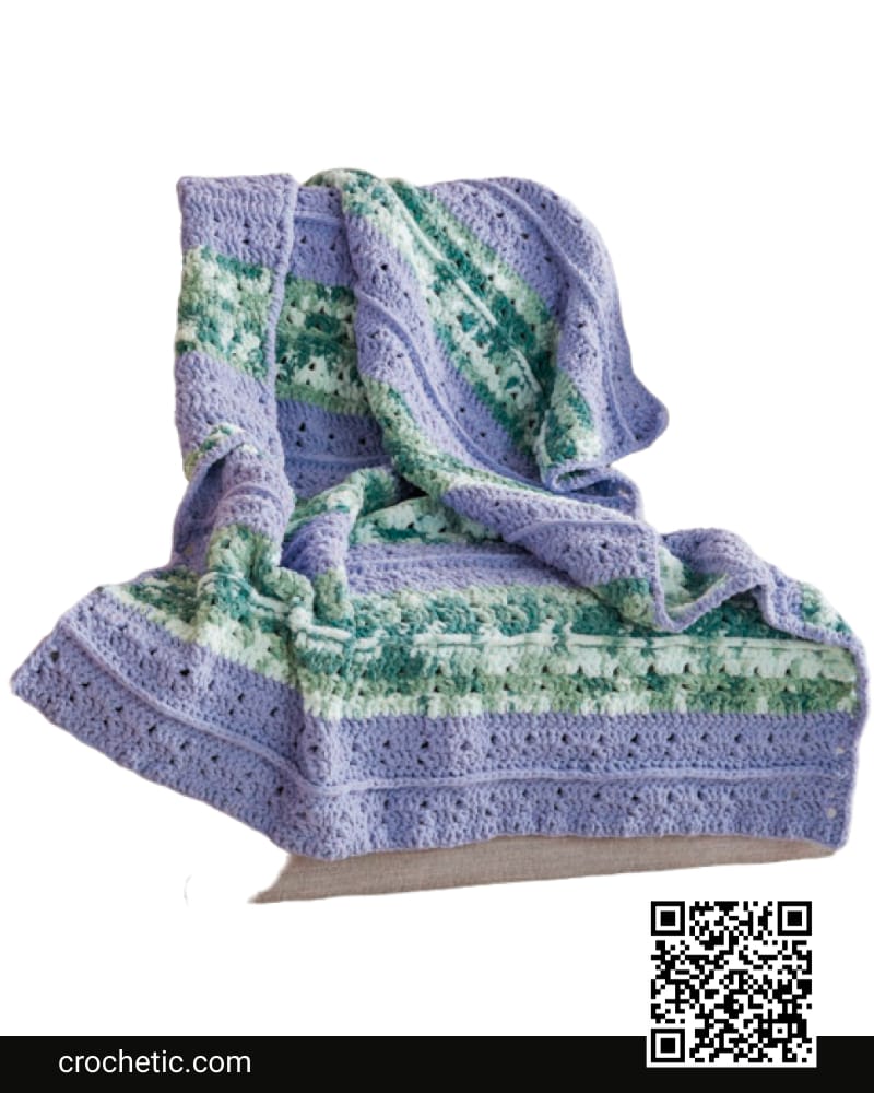Crochet Textured Life Blanket - Crochet Pattern