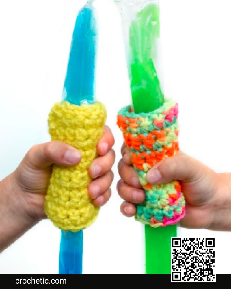 Freezer Pop Cozy To Crochet - Crochet Pattern