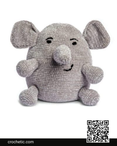 Crochet Elephant Stuffie - Crochet Pattern