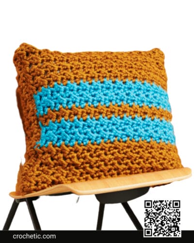 Simple Stripes Pillow - Crochet Pattern