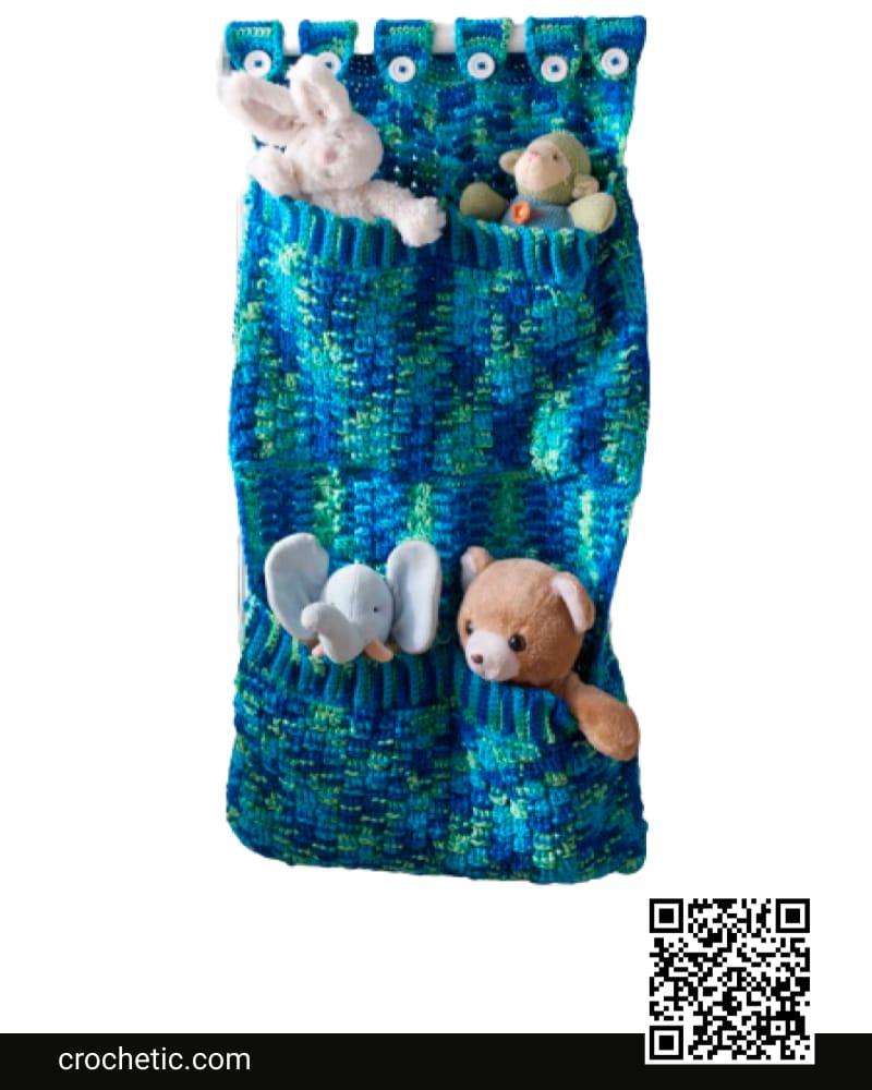 Toy Pocket Wall Hanging - Crochet Pattern