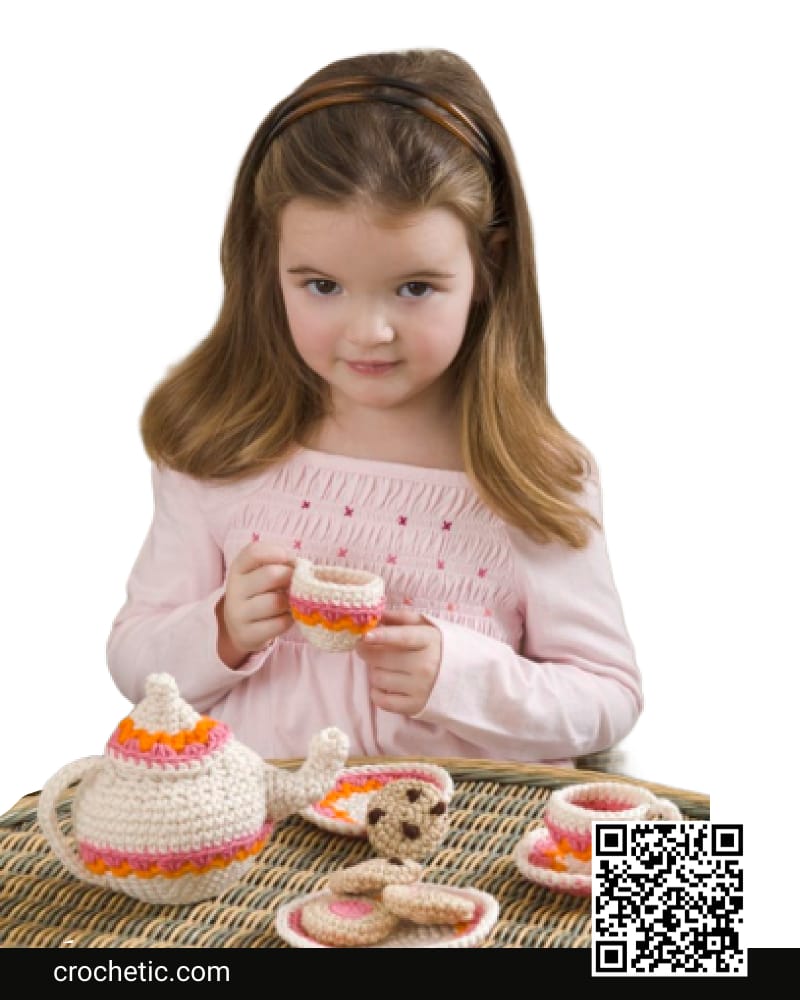 Tea And Cookies Party Set - Crochet Pattern