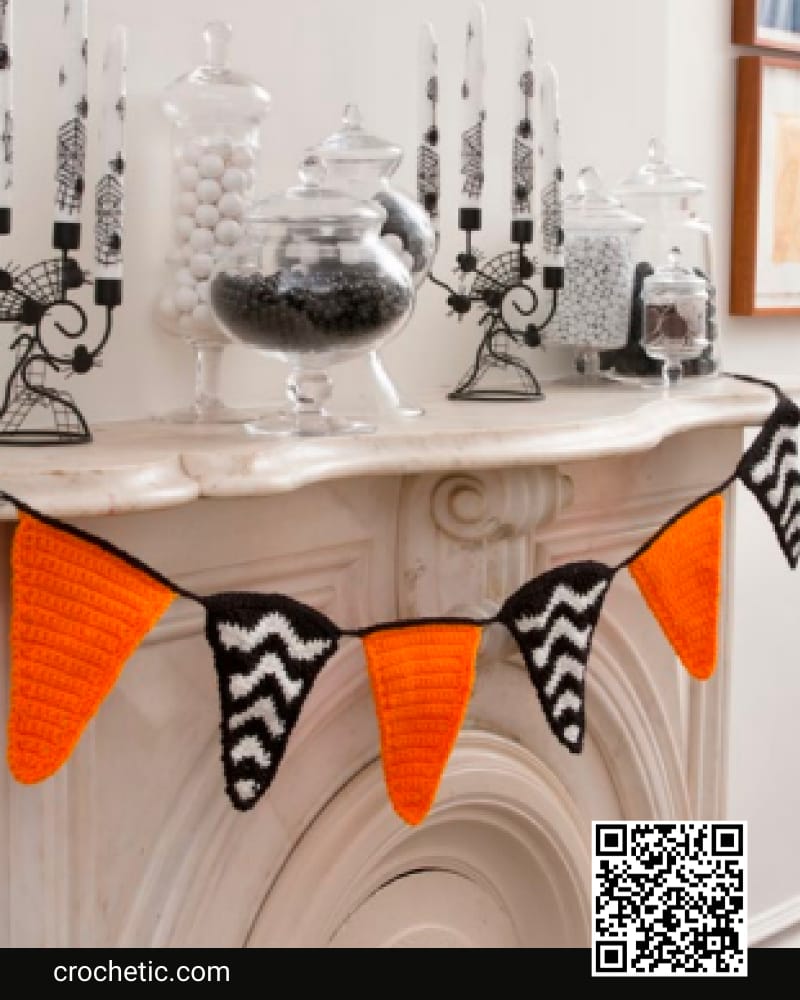 Halloween Party Banner - Crochet Pattern