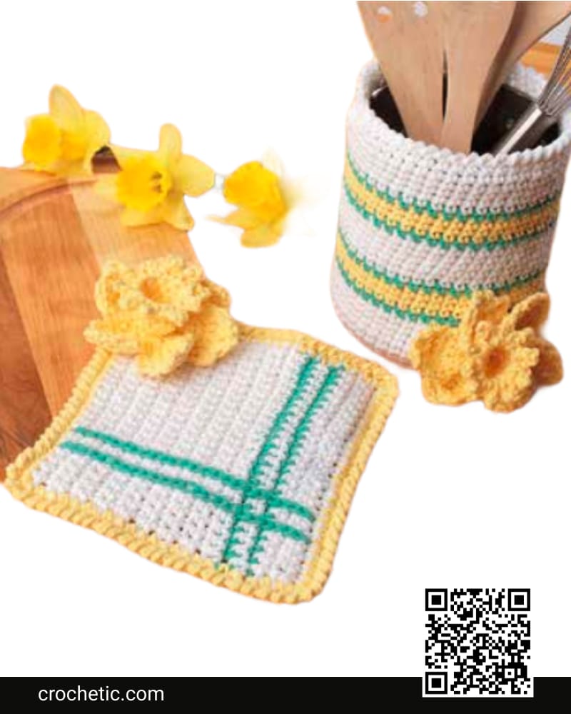Springtime Crochet Kitchen Accessories - Crochet Pattern