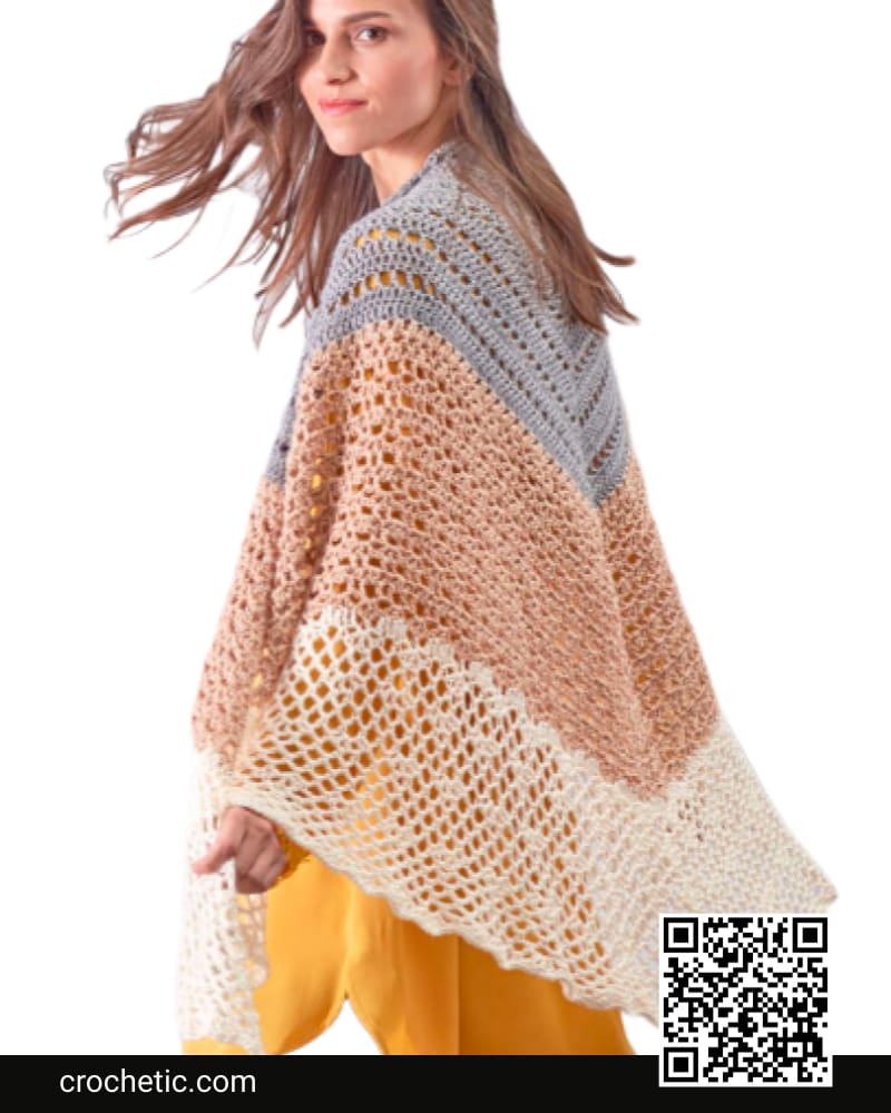 Sensational Crochet Shawl - Crochet Pattern