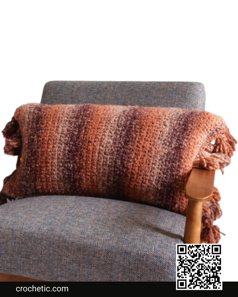 Boucle Texture Crochet Pillow - Crochet Pattern