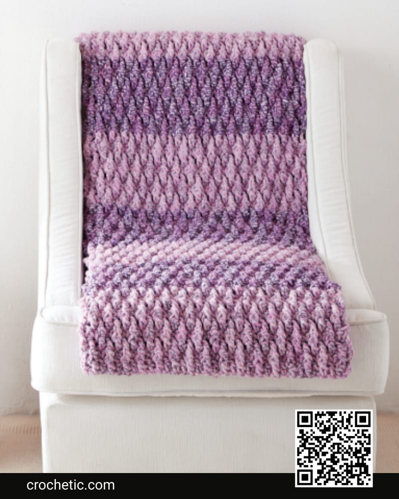Textured Life Crochet Blanket - Crochet Pattern