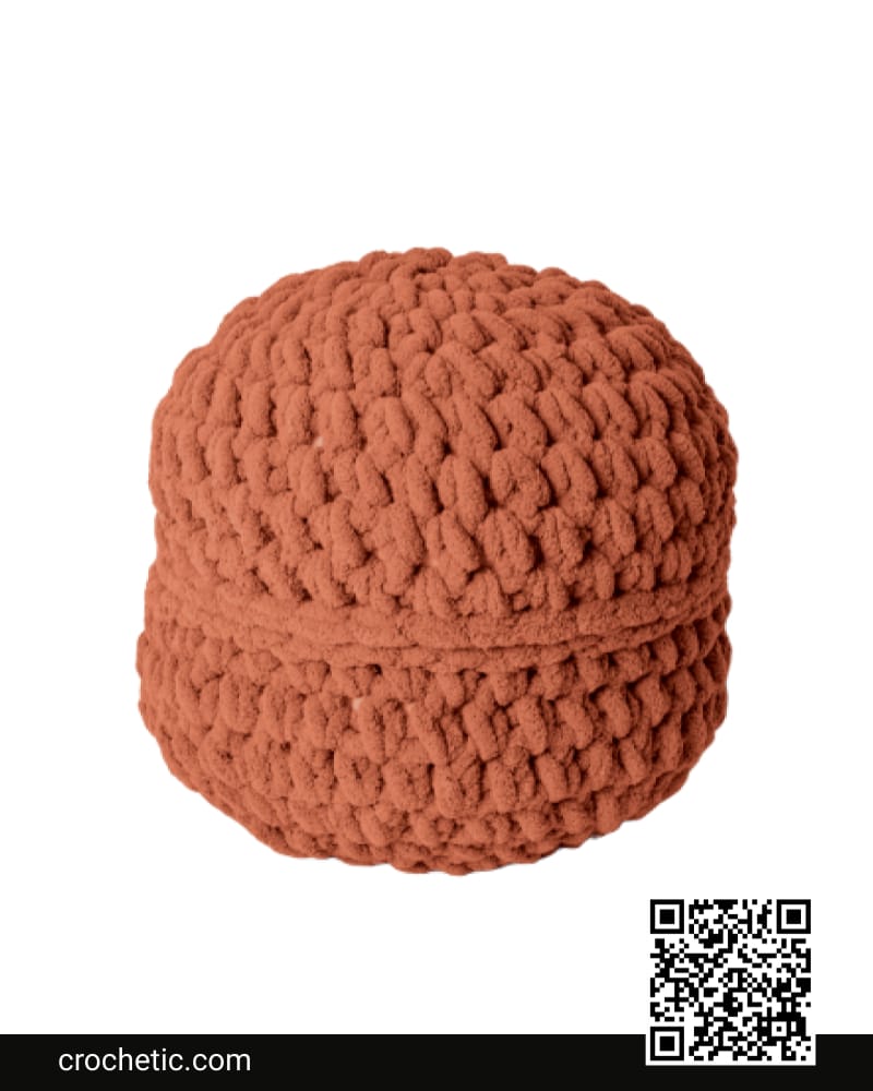 Big Time Crochet Pouf - Crochet Pattern