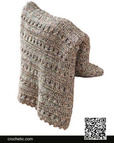 Crochet Textured Throw - Crochet Pattern