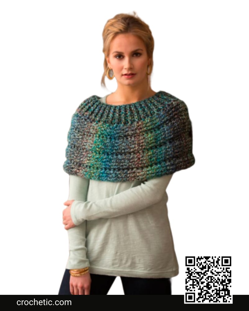Cowl Shoulder Cozy - Crochet Pattern