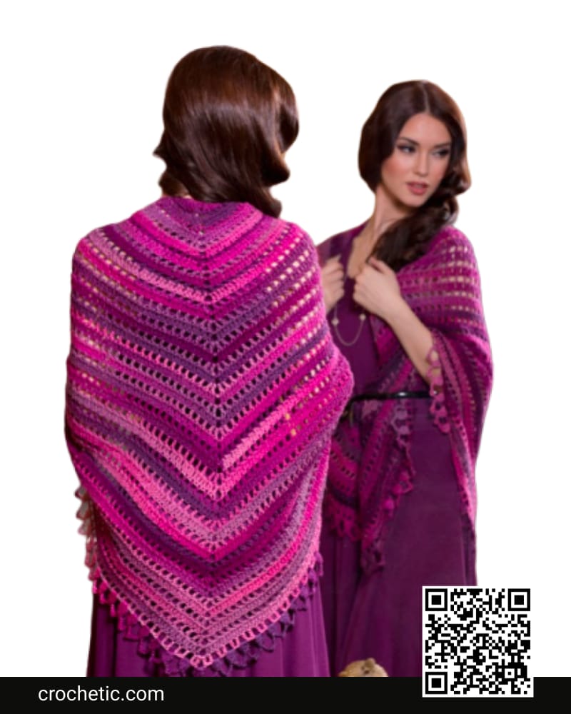 Top-Down Shawl - Crochet Pattern