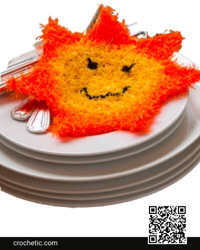 Happy Sun Scrubby - Crochet Pattern