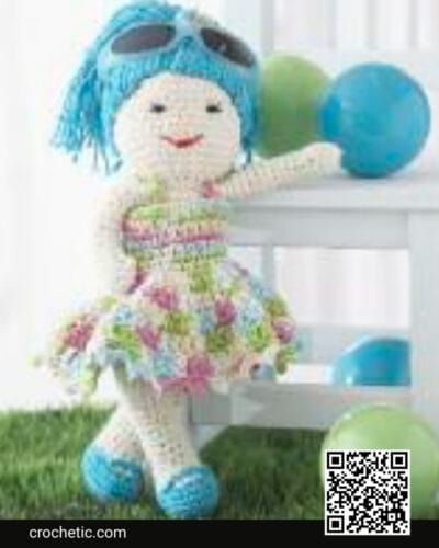 Lily Fun In The Sun Doll With Dress - Crochet Pattern
