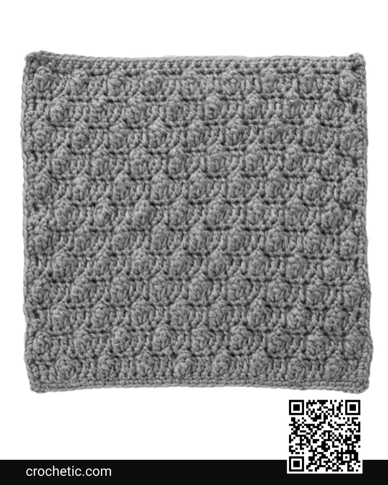 Popcorn Square - Crochet Pattern