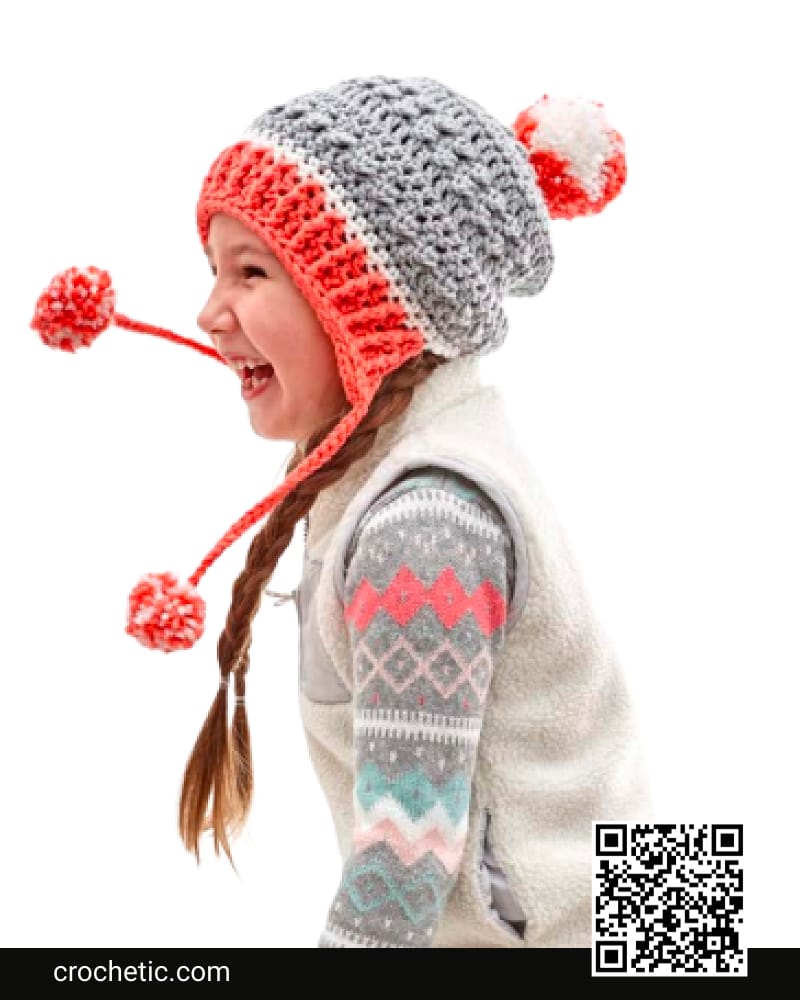 Little Miss Pompom Hat - Crochet Pattern