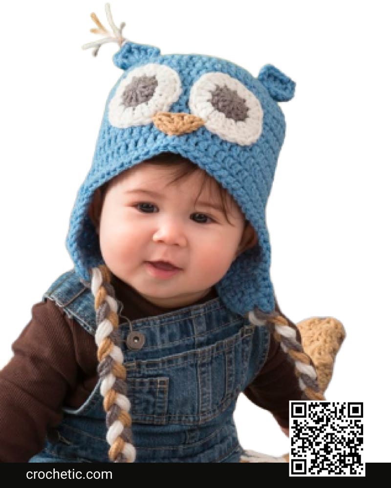Owl Baby Hat - Crochet Pattern