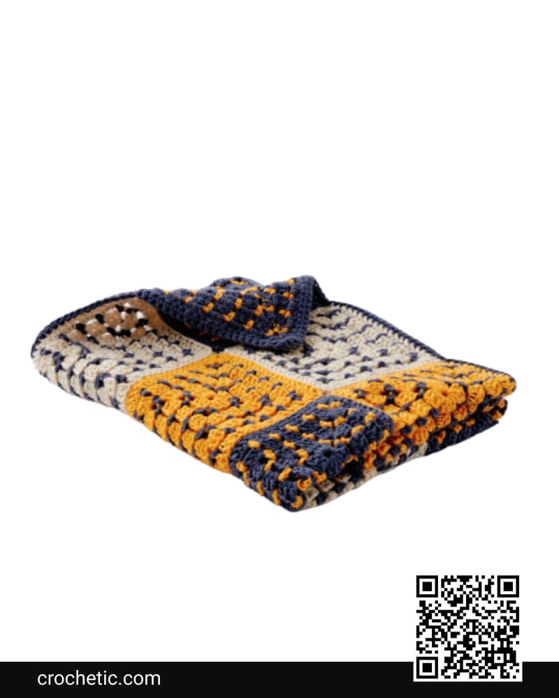 Fair And Square Crochet Baby Blanket - Crochet Pattern