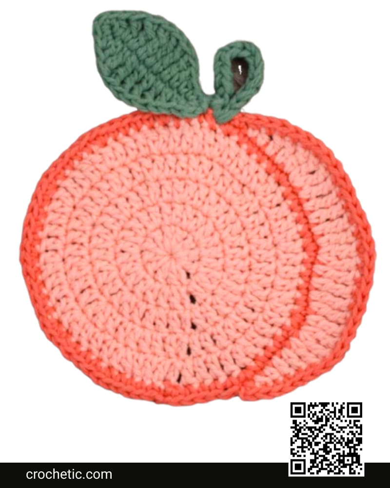 Peachy Dishcloth - Crochet Pattern