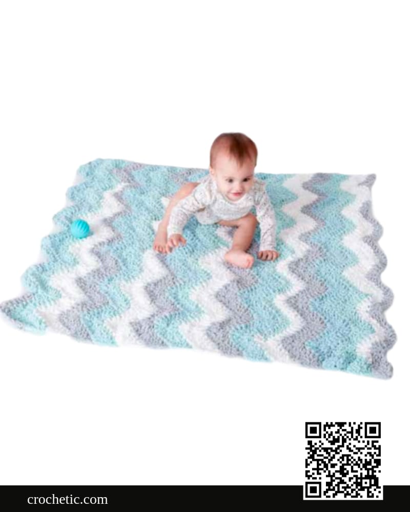 Crochet Chevron Baby Blanket - Crochet Pattern
